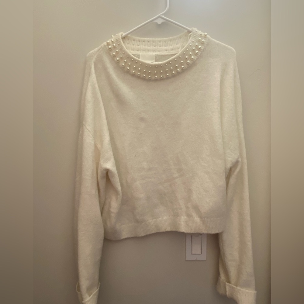 HnM pearl collar sweater